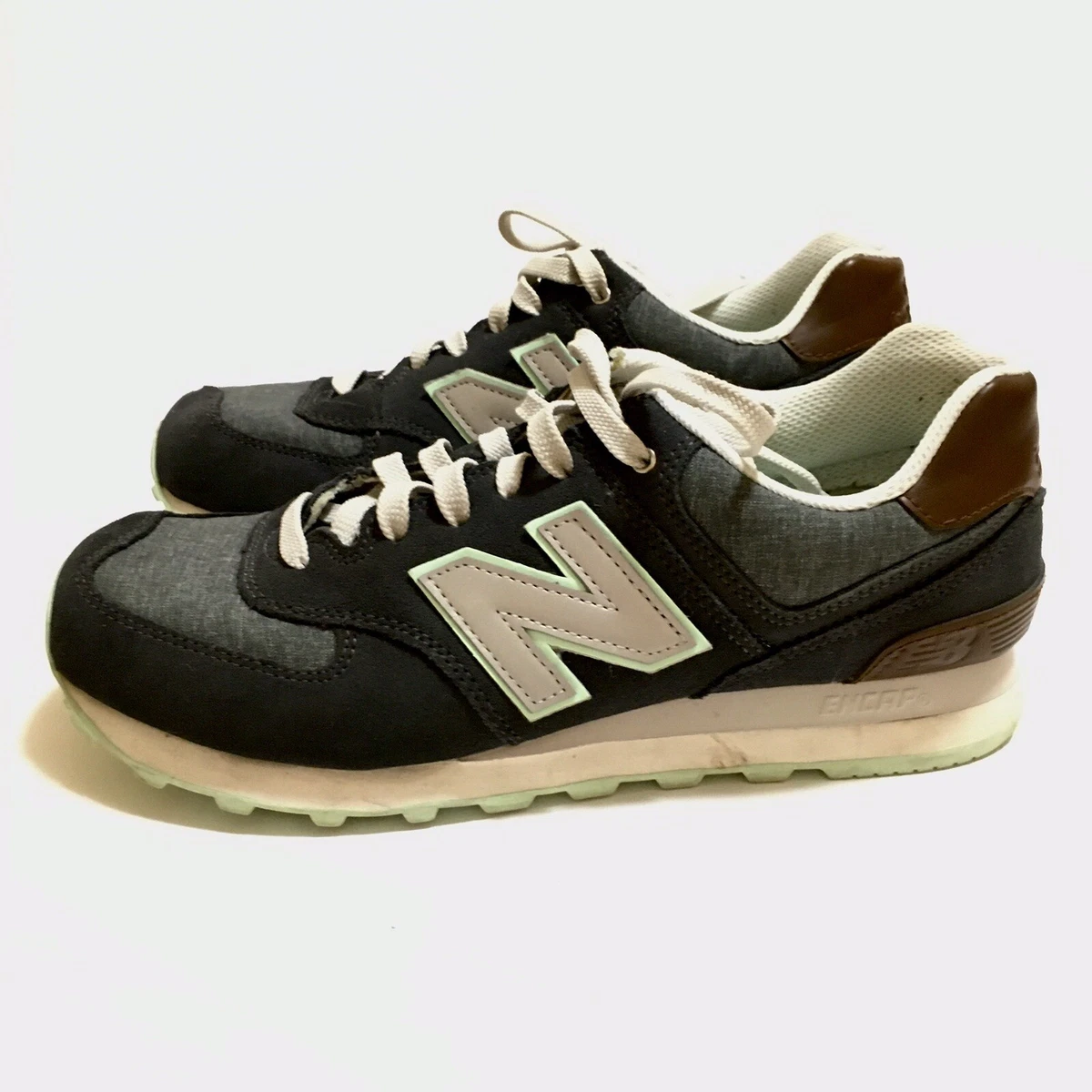 New Balance Womens 574 Cruisin Lifestyle Blue Denim 10 WL574BEA Walking running