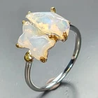 Handmade Natural Opal Ring 925 Sterling Silver Size 7.75 /R468432