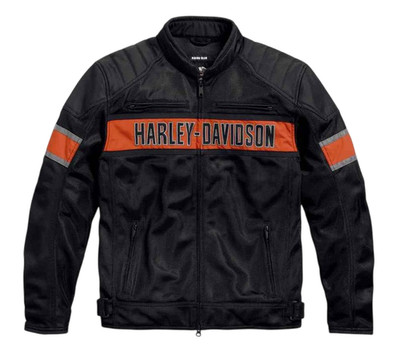 Harley Davidson Men s Trenton Colorblocked Mesh Riding Jacket/ 98111-16VM 4XL