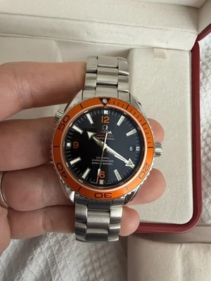 OMEGA Planet Ocean 42mm orange 232.30.42.21.01.002 boxed from watchfinder - Image 1 of 4