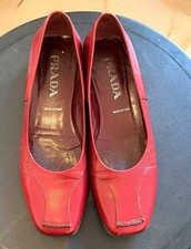 Prada c. 1998 Red Sport Ballet Flat Sneakers