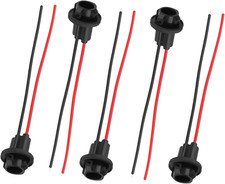 5pcs 194 Bulb Socket With Wire Pigtail T10 W5w 158 161 168 175 Led Light Bulb S