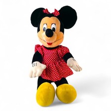 Official Disney Parks Minnie Mouse Plush Vintage Polka Dot Dress
