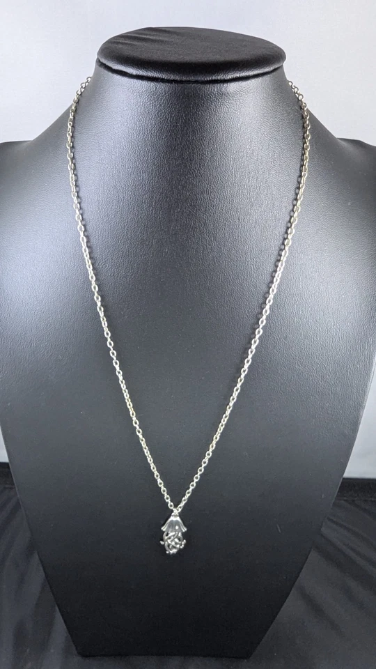 2 Silver Tone Octopus Necklaces – Tiger’s Eye Orb Pendant & Jellyfish Charm - Image 4 of 4