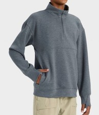    All In Motion Boys' Spacer 1/2 Zip Sweatshirt Size M 8    