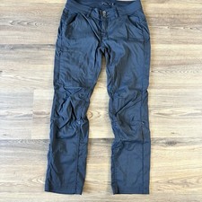 Prana Halle Straight Leg Pants Womens 6 Short Roll Up Hiking Stretch Mid Rise
