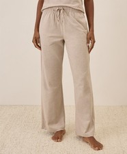 Pact Women's Luxe Essential Wide Leg Pant Medium Oat Heather Bottoms