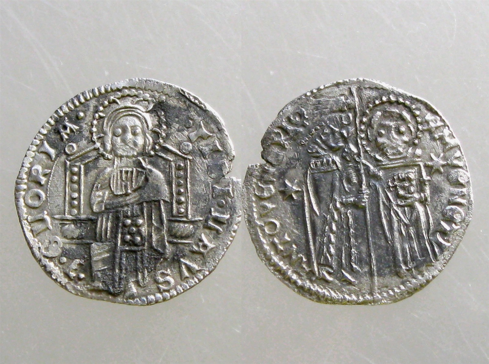 ANTONIO VENIER SILVER GROSSO_________________14th Century Medieval Venice Italy