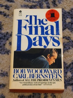 The Final Days by Bob Woodward Carl Bernstein 1977 Avon Paperback Watergate