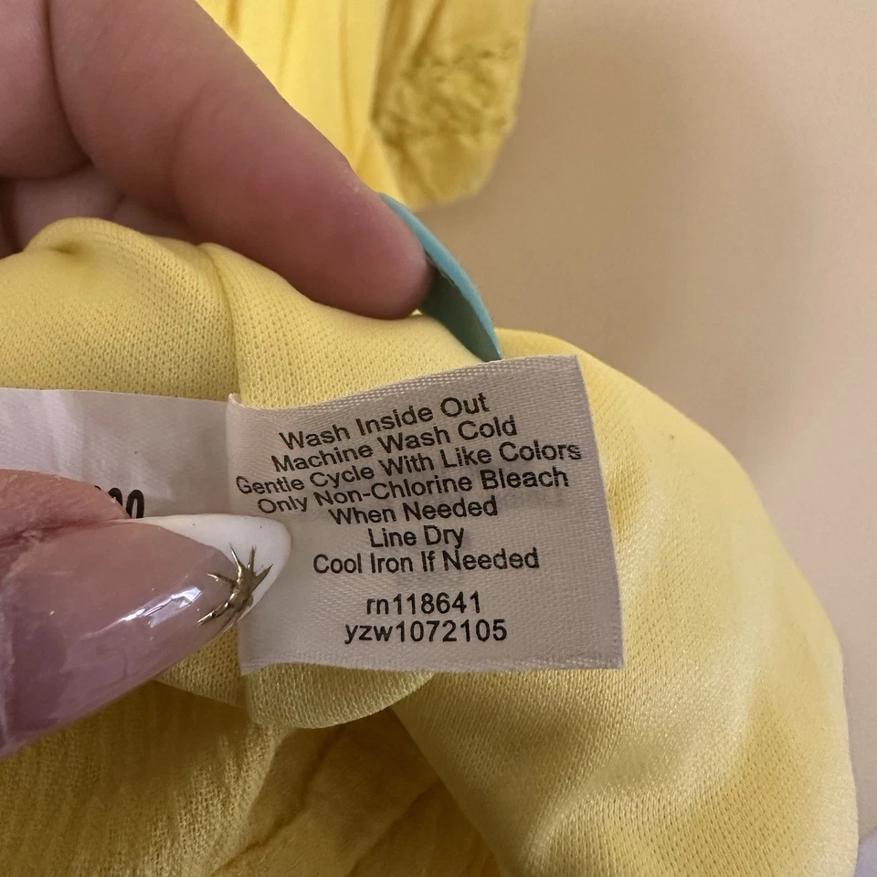 Lane Bryant желтый 3/4 рукав полностью с подкладкой сарафан крючком деталь женщин 26/28 - Изображение 4 из 4