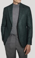 Jack Victor Men’s Hartford Green Loro Piana Wool Blend Sport Coat $1,098