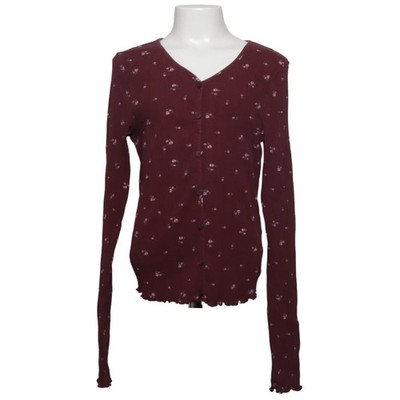 H&M, Strickjacke, Mädchen, Größe: 158/164, Rot/Mehrfarbig, Blumen #pjo