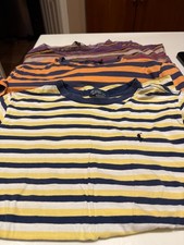 Lot of 3 Womens Polo Shirts SMALL Ralph Lauren Skinny STRIPES/SOUTHWESTERN SEE L