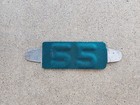 <!--F#f_0-->Original 1955 Maine Aluminum License Tag Year Tab Single 55 ME Vintage Vehicle<!--F/-->