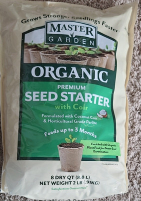 NEW ORGANIC PREMIUM Coconut Coir Seed Starter PLANT FOOD PERLITE
