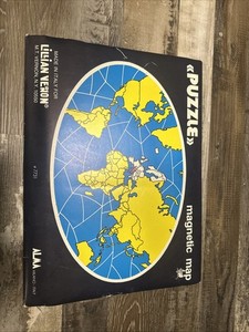 Vintage Lillian Vernon Magnetic World Puzzle #7731