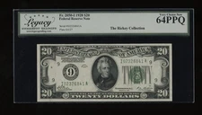 DBR 1928 $20 FRN Minneapolis Numeral Fr. 2050-I Legacy 64 PPQ Serial I02326841A