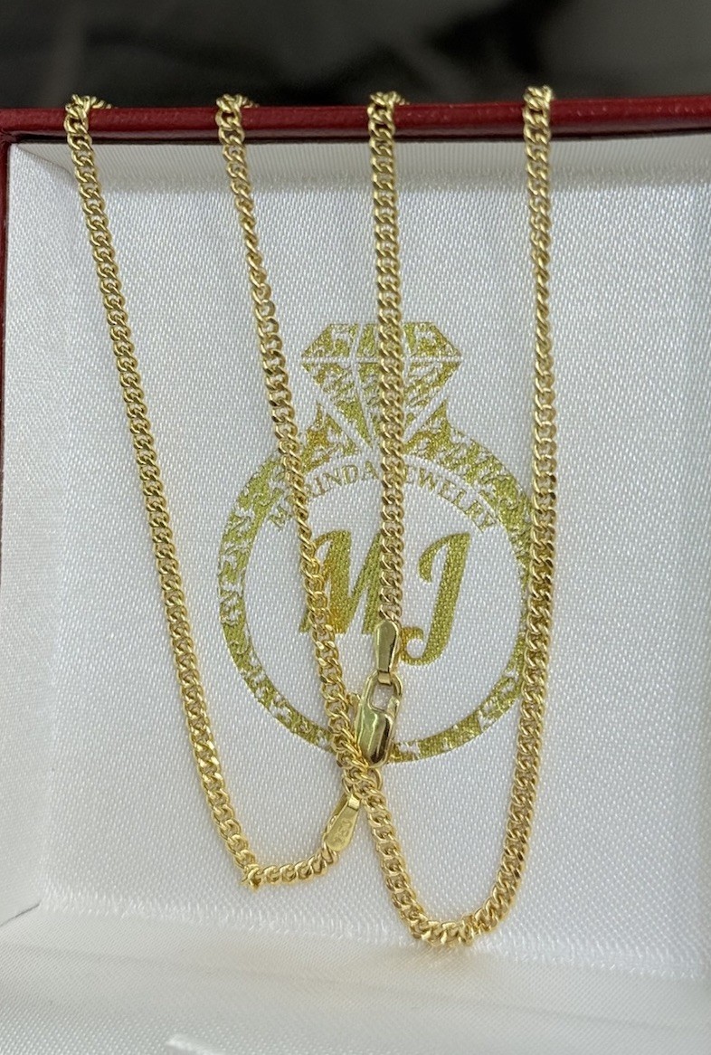【60cm】【18K刻印あり】【Miami Cuban】 18K Yellow Gold Solid 2.7mm-7mm Miami Cuban Chain Necklace