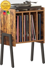 Record Player Stand Record Storage Table End Table with Vinyl Holder Display