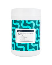 100 Pack Coconut Pet Wipes Hydrating Cleaning for Dogs Cats