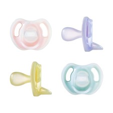 Tommee Tippee Ultra-Light Silicone Pacifier, 6-18 Months, Symmetrical One-Pi...