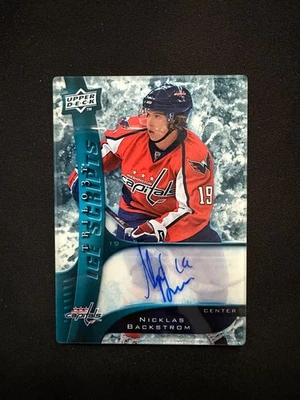 2009-10 Upper Deck Trilogy Nicklas Backstrom Ice Scripts Auto #IS-NB - Image 1 of 2