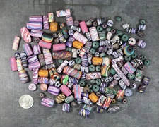 Handmade Polymer Clay Round Beads Jewelry Making Assortment USA Made