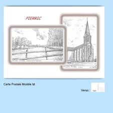 CP M 44213-313 POSTCARD 2 DRAWINGS 44 PIERRIC
