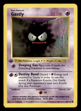 Gastly Common 1st Edition Base Set (Shadowless) 050/102 LP Pokémon TCG