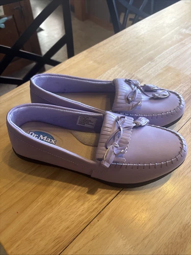 Dr. Max Women’s Shoes Size 8M Lavender Loafers W Tassels NWOB