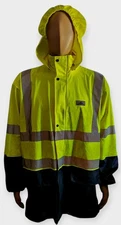 MCR Safety Hi-Vis Reflective Work Jacket Men’s XL Multicolor – Fair Condition