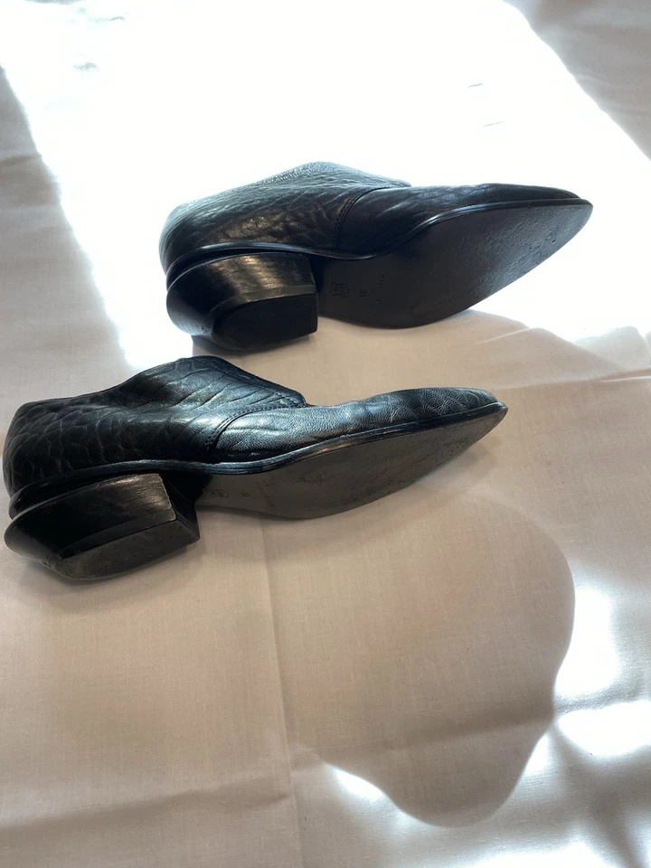 Mocassim Alexander Wang preto couro envernizado biqueira pontiaguda tamanho 39 - Imagem 3 de 4