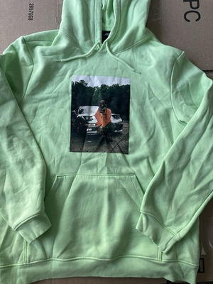 #ad #ad LIL YACHTY Hamp;M LIL Boat Lime Green Hoodie Official Rap Hip Hop Size XL $24.99