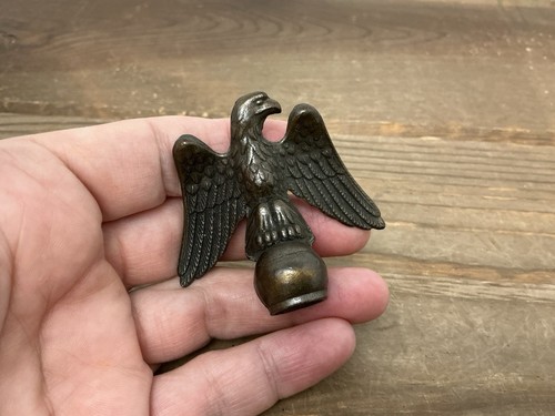 Vintage Brass Eagle Finial Salvage - 2” Tall, 2.25” Widest - Picture 9 of 24