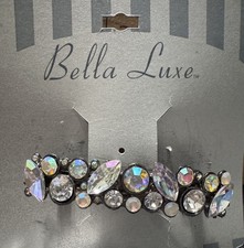 New Bella Luxe Hair Clip Barrette Rhinestones Beautiful Wedding Formal