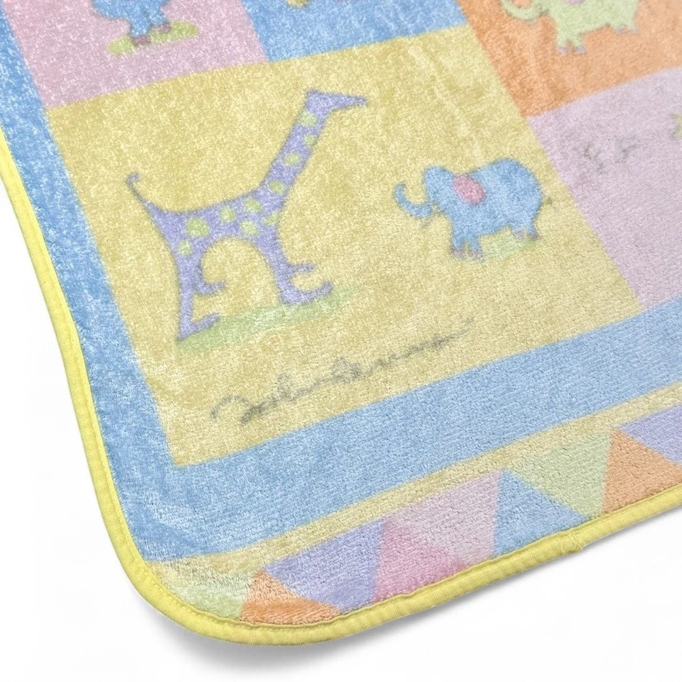 复古 John Lennon Carter's Real Love 粉彩婴儿毯野生动物毛绒 — 第 2/4 张图片