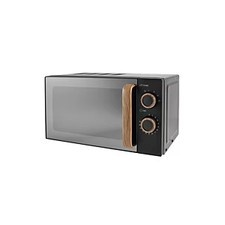 George Home Scandi 17L Manual Microwave 700W Matte Black Defrost Timer