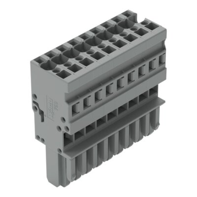 5pcs WAGO 769-109 1-Conductor Female Connector 9-Pole 4,00 mm2 Gray New