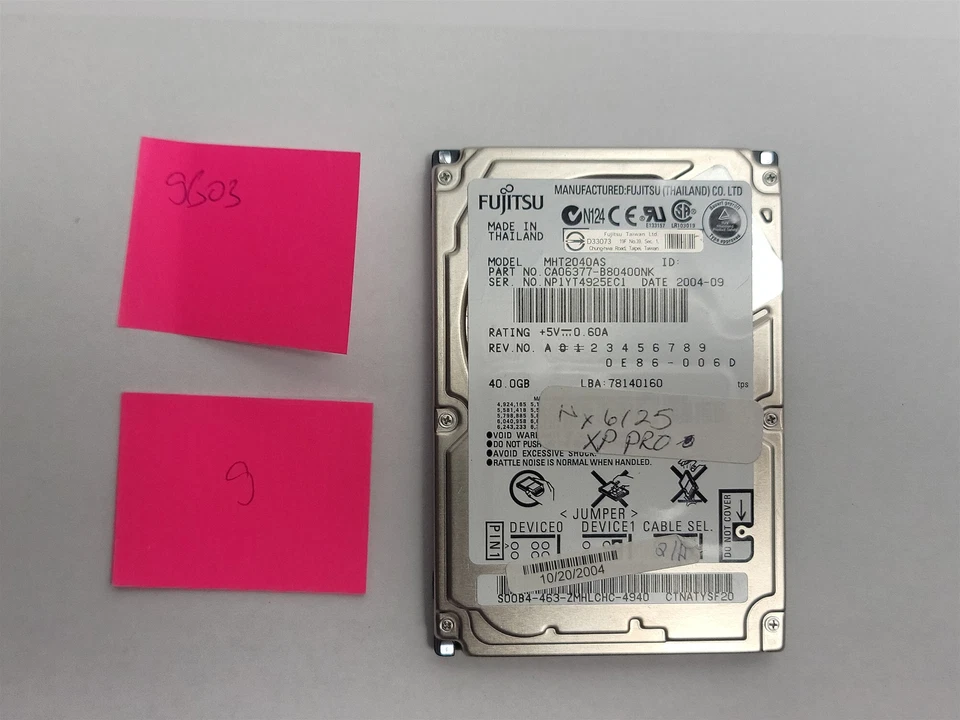 Fujitsu MHT2040AS , 2.5" HDD , 40 GB, 44-Pin IDE/PATA/ATAPI-6 , tested w/ pics - Image 4 of 4