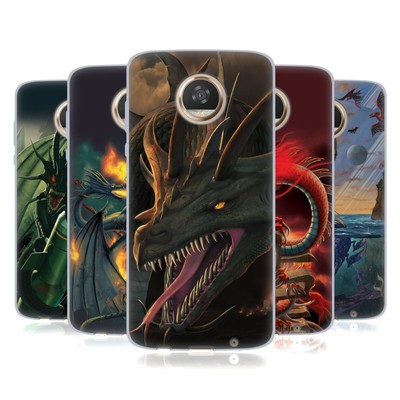 WEICHE GEL-HÜLLE ORIGINAL VINCENT HIE DRAGONS FÜR Motorola HANDYS