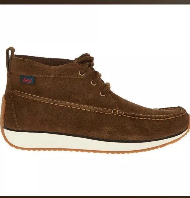 G.H. BASS CO. Light Brown Suede Runner Boots UK 6 eBay