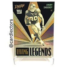 2021 Panini Prestige Football JEREMY SHOCKEY Living Legends #LL-21 Insert GIANTS