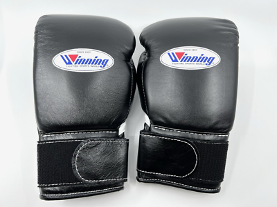 Winning Boxing Gloves 10oz MS-300 Black Professional Tape type