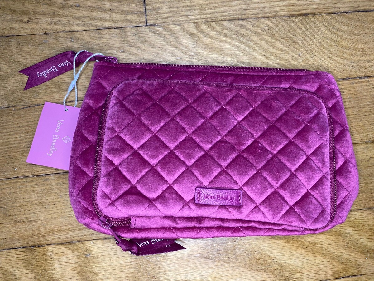 Vera Bradley Compact Organizer Bag Pouch in Majestic Magenta