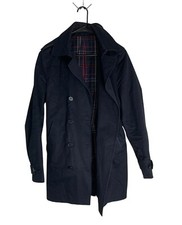 Sandro Mens Navy Trench Coat size Large