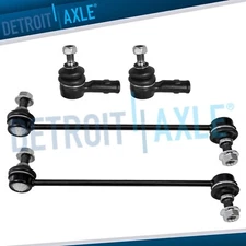 4pc Front Outer Tie Rods + Sway Bar Links Assembly for 1999 2000 2001 Saab  9-5