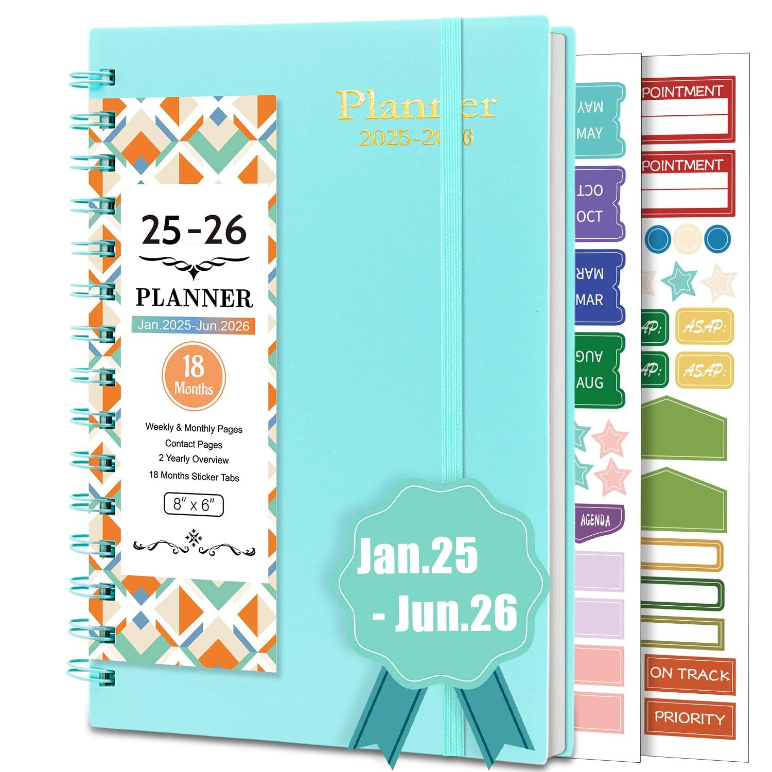 2025-2026 Weekly and Monthly Academic Planner 2025-2026 from JAN. 2025 - JUN....