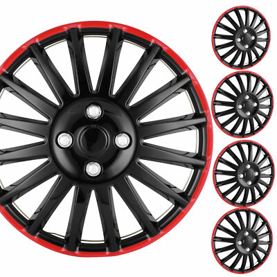 Set Of 4 Snap-On Full Hub Caps Wheel Covers For 16-Inch Tires & Steel Rims