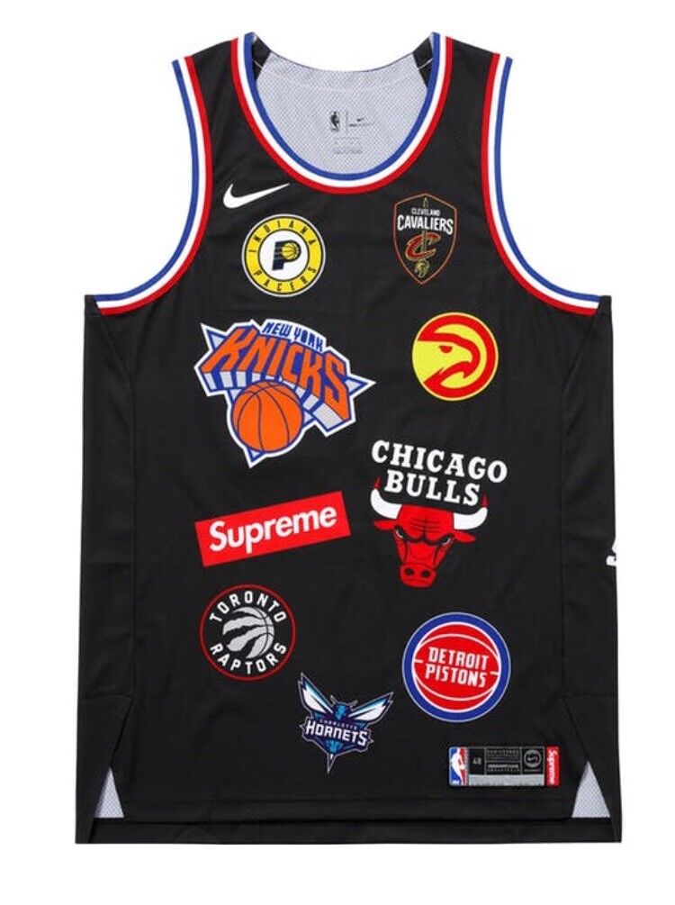 Supreme x NBA Nike Teams Authentic Jersey Medium IN HAND | eBay