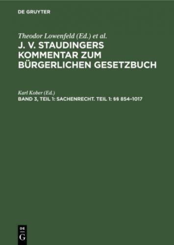Thumbnail - Sachenrecht. Teil 1: §§ 854-1017 6754